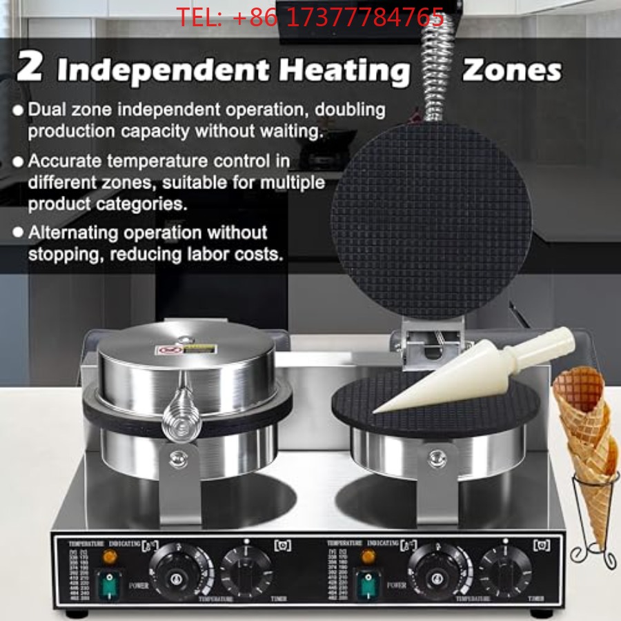 Waffle Cone Maker - آلة صنع مخاريط الوافل التجارية بقوة