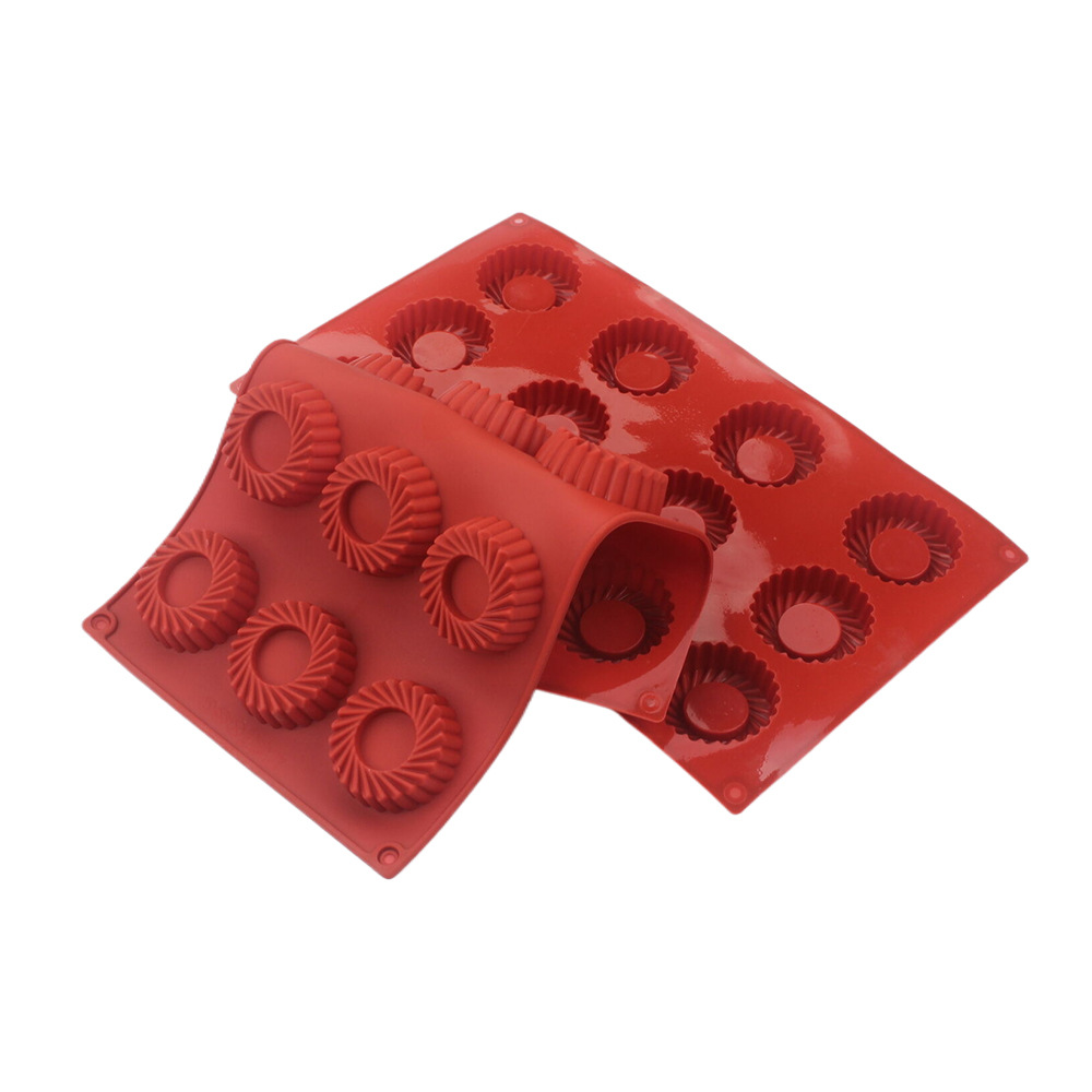 Donut Mold Silicone - قالب كيك سيليكون دائري بـ 12