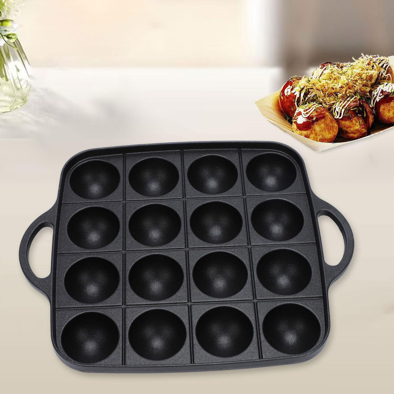 Takoyaki Grill Plate - تاكوياكي مقلاة شواء 16 تجاويف سهلة