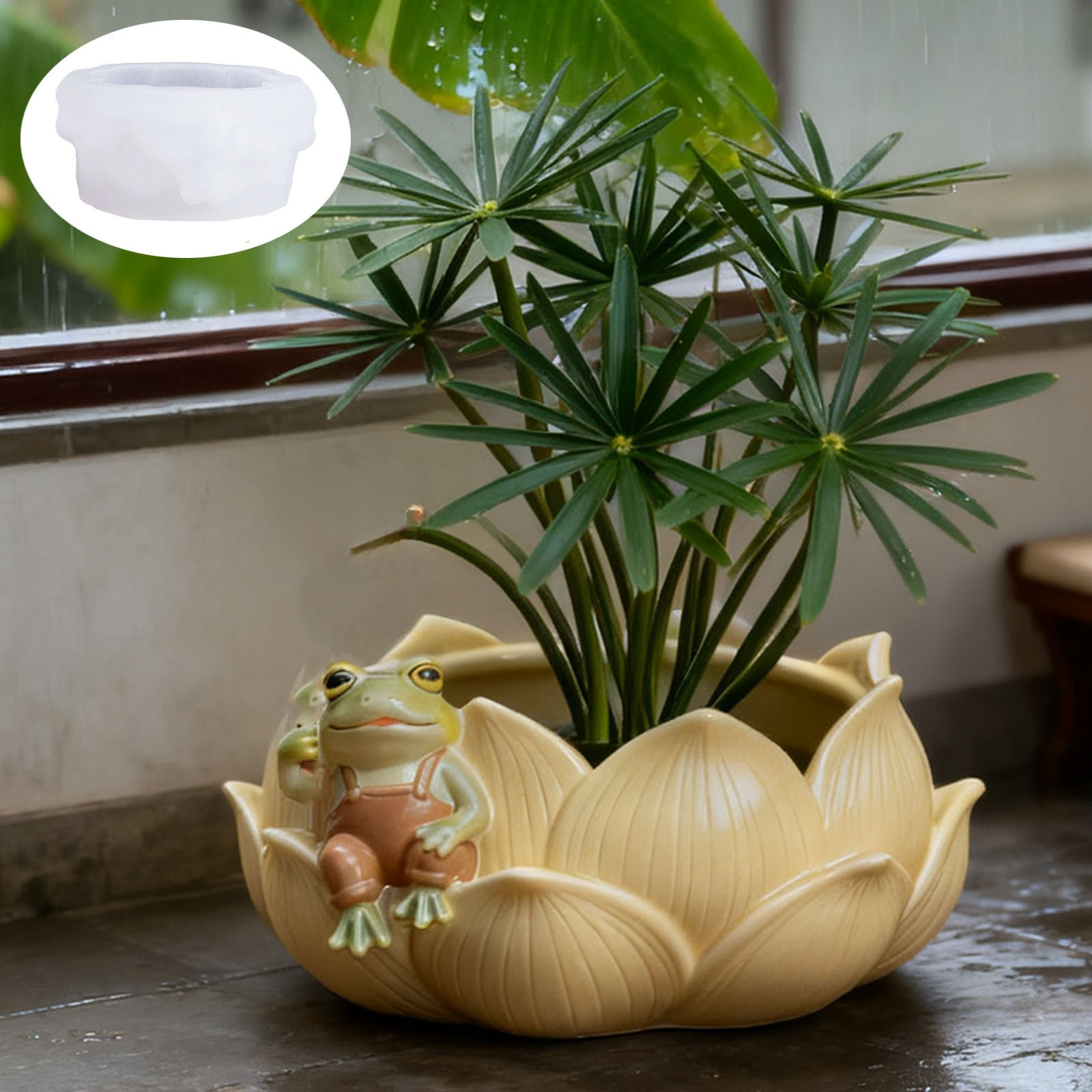 Potsticker Mold - قالب سيليكون مرن لصنع أوعية الزهور