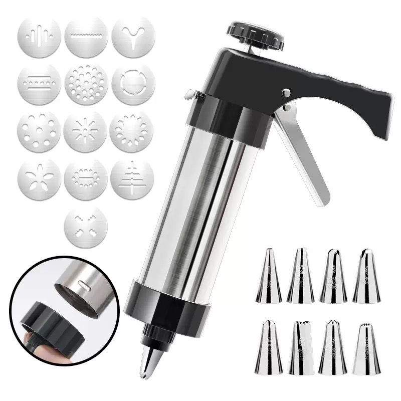 Churros Maker Gun - مجموعة أدوات متعددة الاستخدامات لصنع الكوكيز