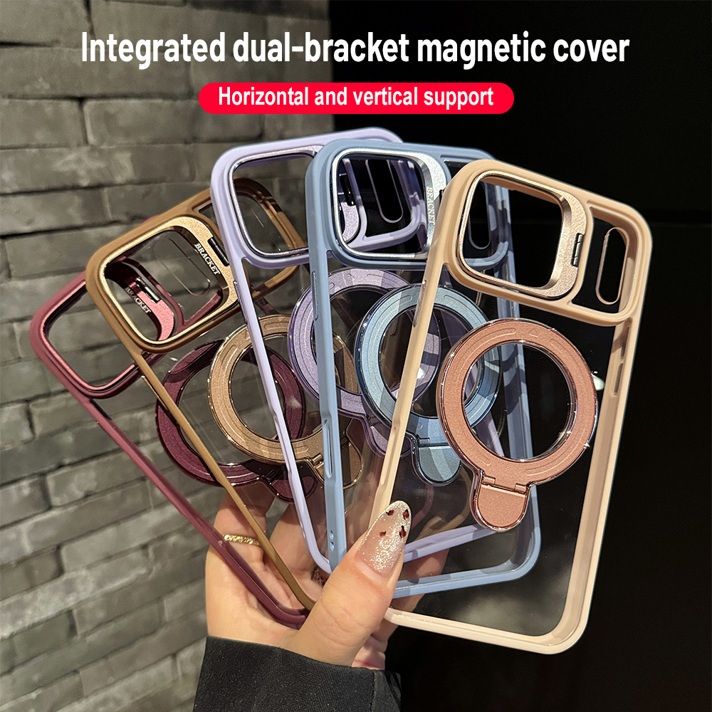 Taco Stand Holder - جراب هاتف مغناطيسي شفاف مقاوم للصدمات