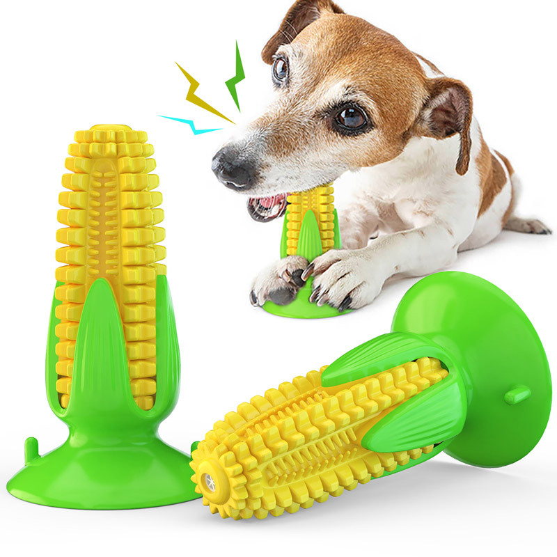 Corn Dog Stick - لعبة للكلاب مع كوب شفط وميزة