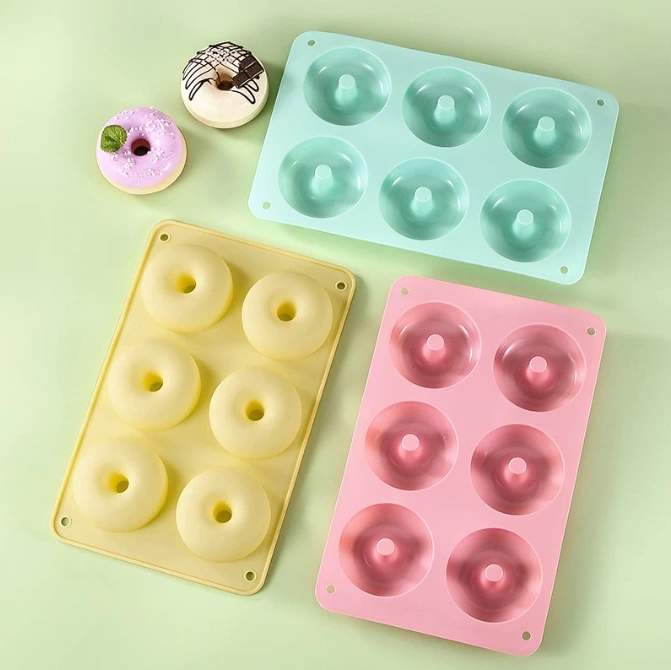 Donut Mold Silicone - قالب دونات متعدد التجاويف من السيليكون