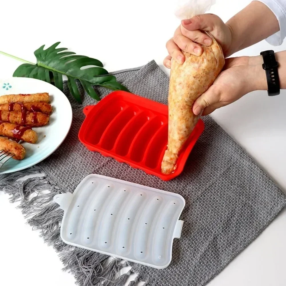 قالب سيليكون لصنع النقانق بغطا - مراجعة Hot Dog Press وسعره