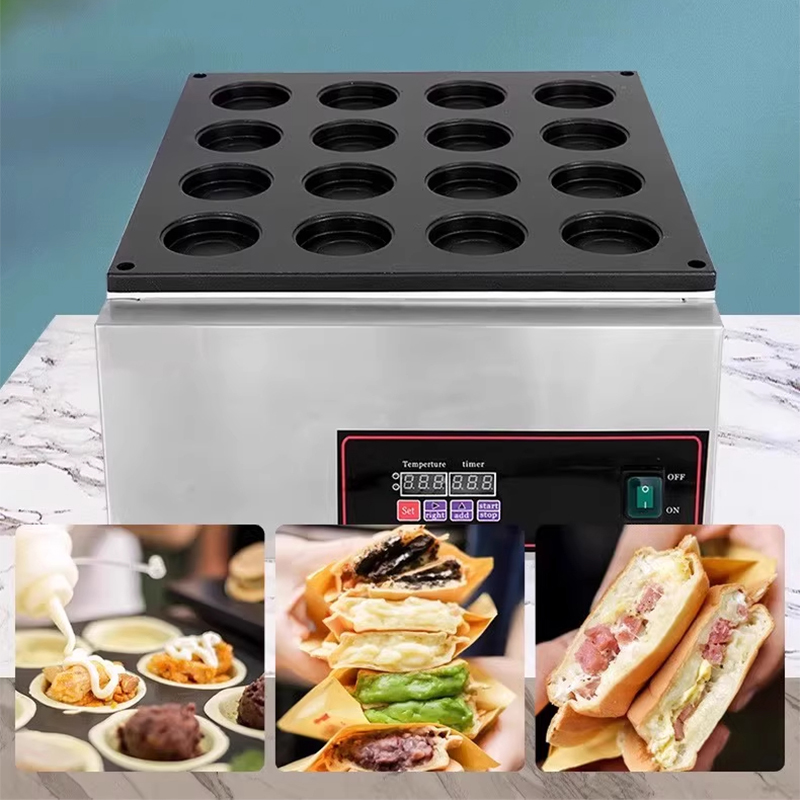 آلة كعكة العجلات كشك تجاري كهر - مراجعة Egg Waffle Pan وسعره