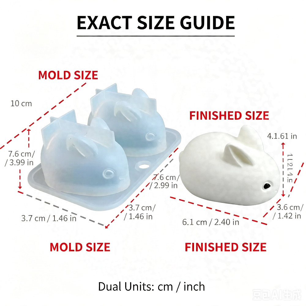 قالب سيليكون ثلاثي الأبعاد على - مراجعة Bunny Cake Mold وسعره