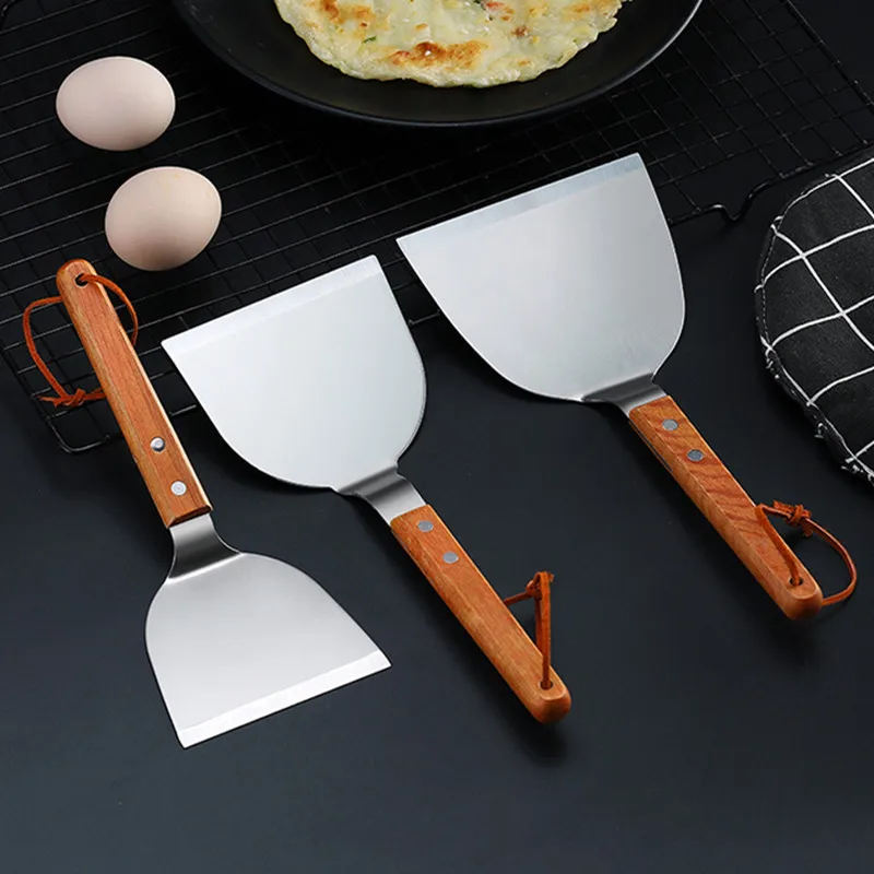 مجرفة تيبانياكي بمقبض خشبي من  - مراجعة Okonomiyaki Spatula وسعره