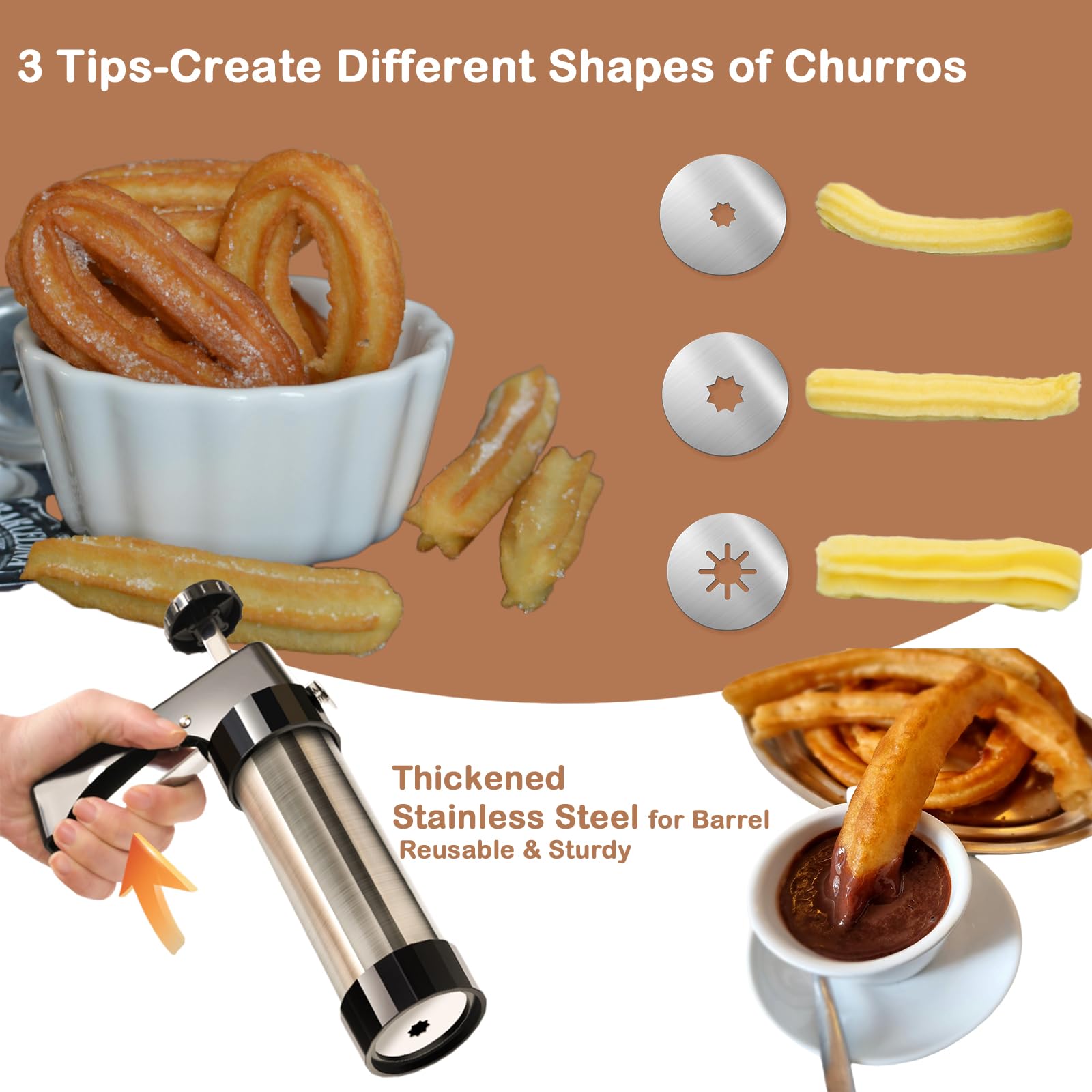 ماكينة صنع الكورو التقليدية، م - مراجعة Churros Maker Gun وسعره