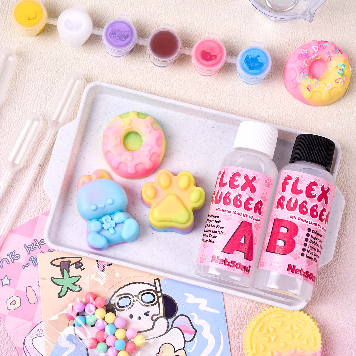 طقم صنع السكوشي تابا سكوشي ميك - مراجعة Donut Mold Silicone وسعره