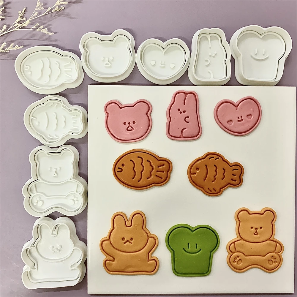 لطيف الحيوان كوكي النقش ختم ال - مراجعة Bunny Cake Mold وسعره