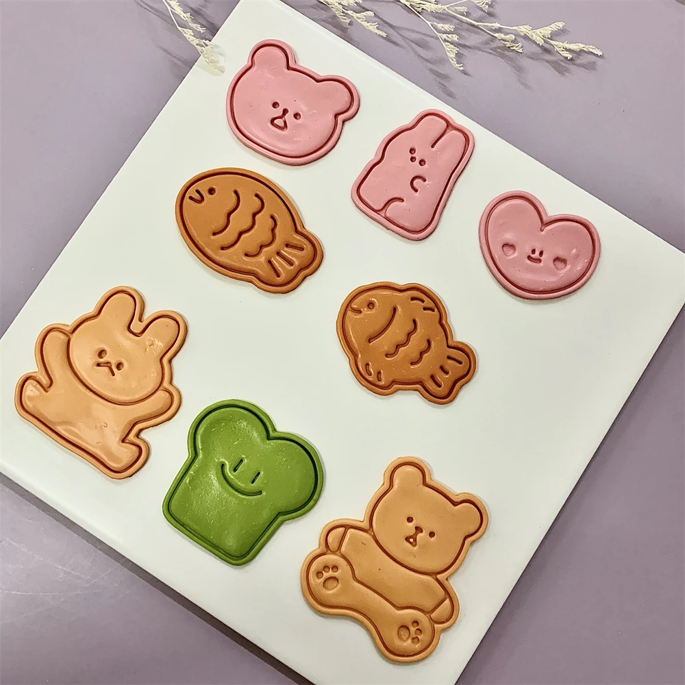لطيف الحيوان كوكي النقش ختم ال - مراجعة Bunny Cake Mold وسعره