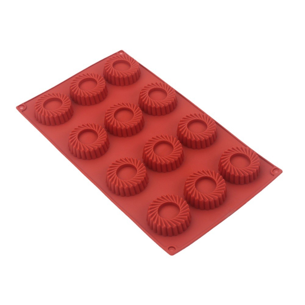 قالب كيك سيليكون دائري بـ 12 ف - مراجعة Donut Mold Silicone وسعره