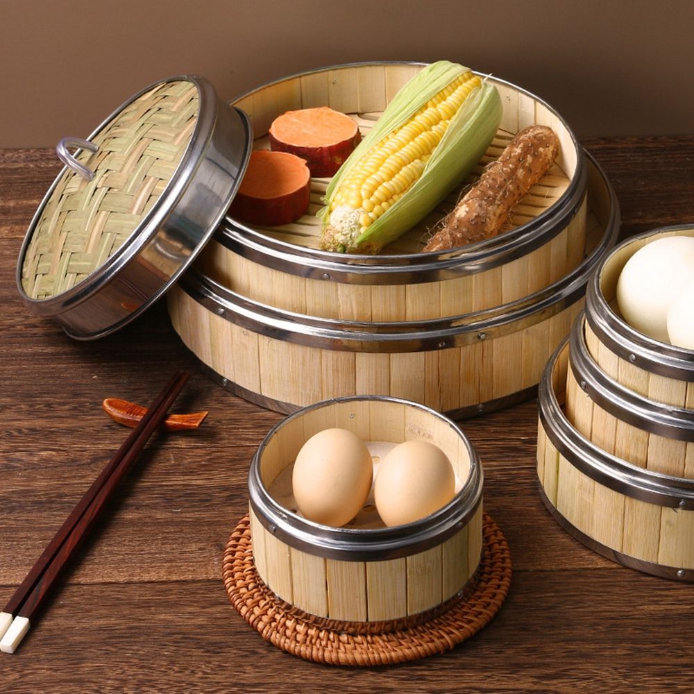 سلة بخار من الخيزران لطهي الدي - مراجعة Bao Steamer Bamboo وسعره