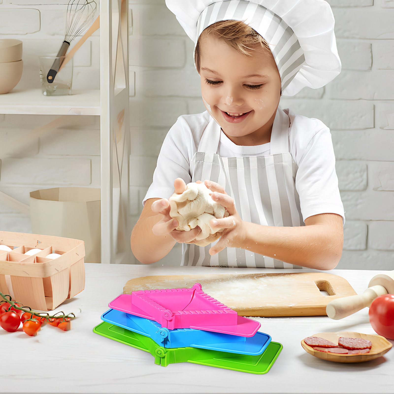 مجموعة من 3 قوالب بلاستيكية لص - مراجعة Dumpling Press Set وسعره