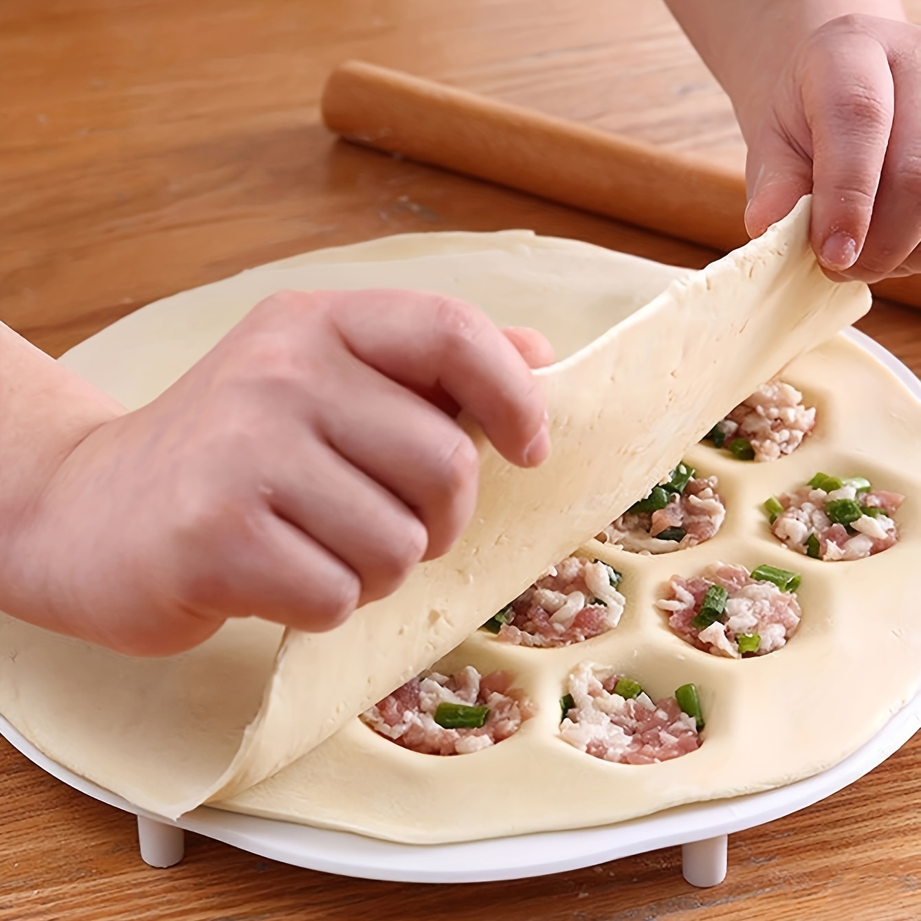 قالب الزلابية الصينية البسيط ، - مراجعة Dumpling Press Set وسعره