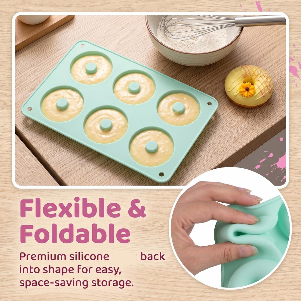 قالب دونات سيليكون واحد، أدوات - مراجعة Donut Mold Silicone وسعره