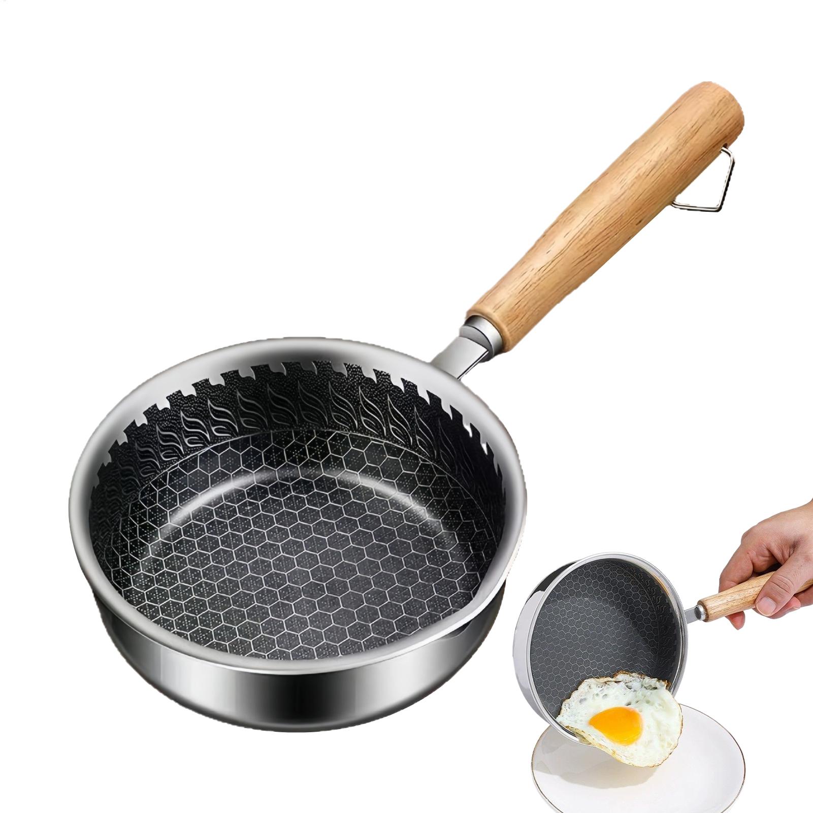 مقلاة صغيرة غير لاصقة بمقبض خش - مراجعة Egg Waffle Pan وسعره