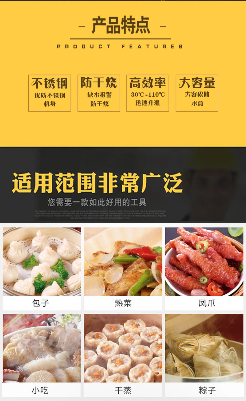 فرن كعكة بخار تجاري مع سلة بخا - مراجعة Dim Sum Basket وسعره