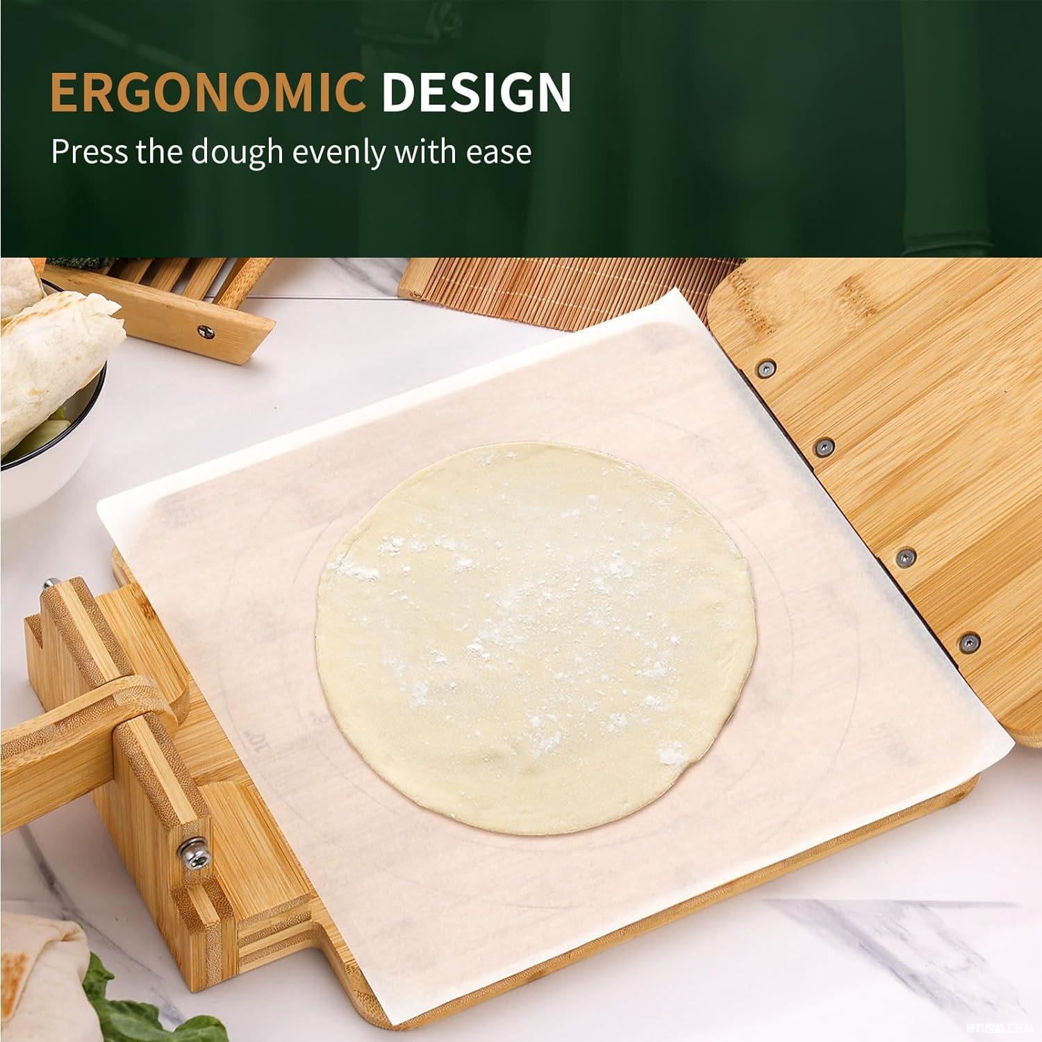 مكبس تورتيلا من الخيزران والخش - مراجعة Dumpling Press Set وسعره