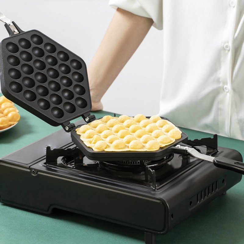 قالب خبز كعك البيض الفقاعي، قا - مراجعة Egg Waffle Pan وسعره