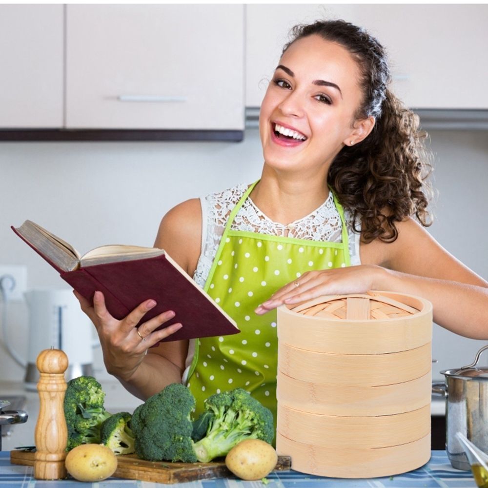 التعامل مع سلة البخار يجعل لذي - مراجعة Bao Steamer Bamboo وسعره