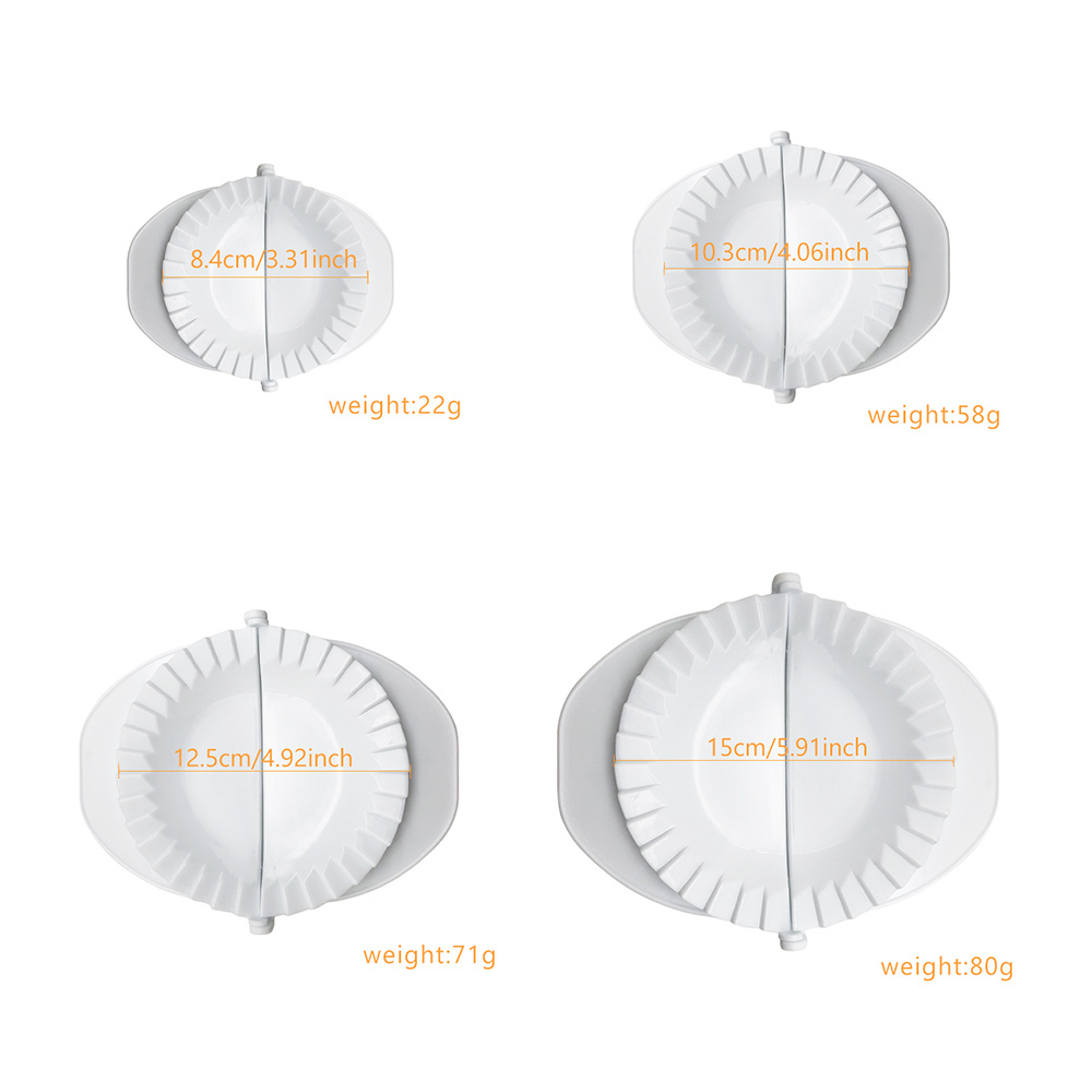 4 حجم قالب زلابية لتقوم بها بن - مراجعة Dumpling Press Set وسعره