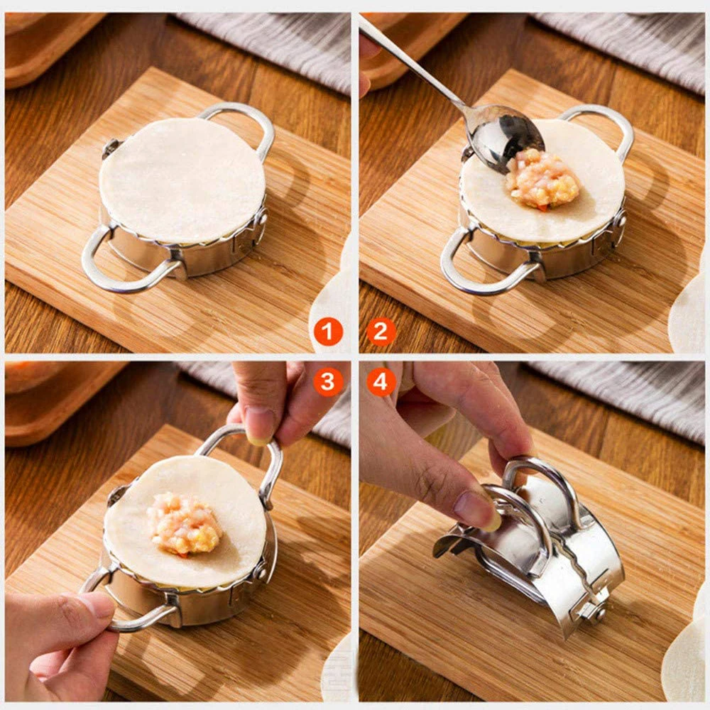 الفولاذ المقاوم للصدأ قالب زلا - مراجعة Dumpling Press Set وسعره