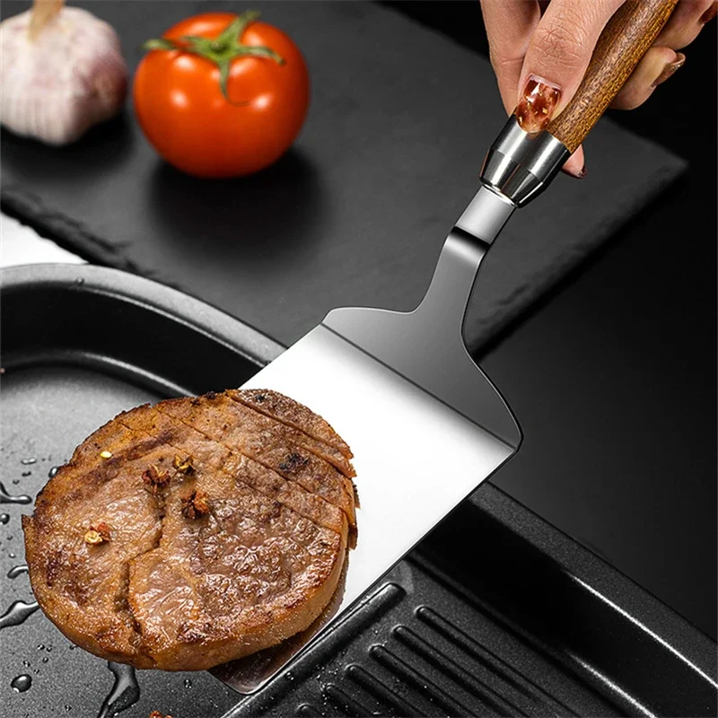 الفولاذ المقاوم للصدأ مربع رئي - مراجعة Okonomiyaki Spatula وسعره