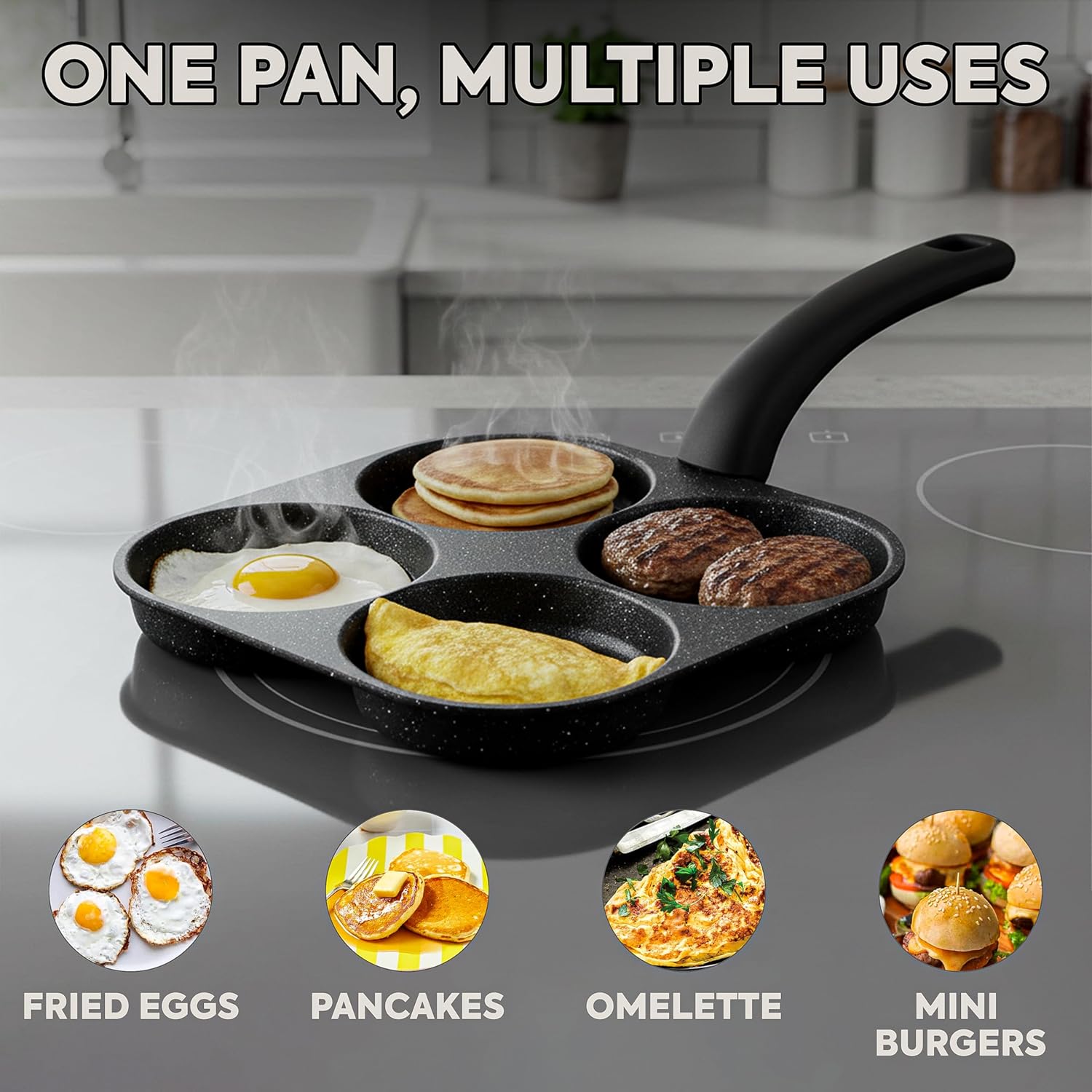 مقلاة بيض غير لاصقة، مقلاة فطا - مراجعة Egg Waffle Pan وسعره